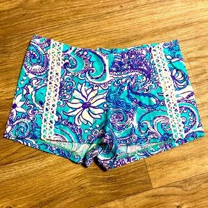 LILLY PULITZER Liza Short in Seafoam Green Montauk